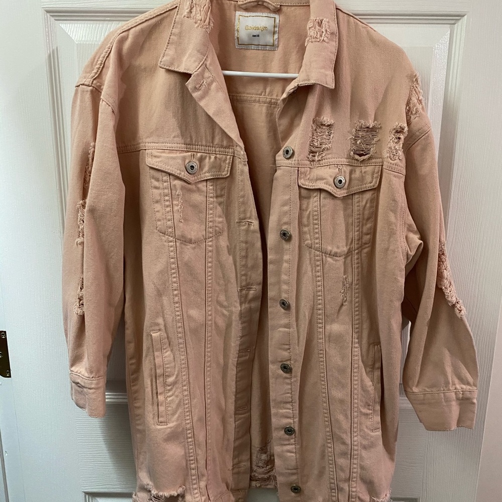 Ripped Oversized Demin Jacket